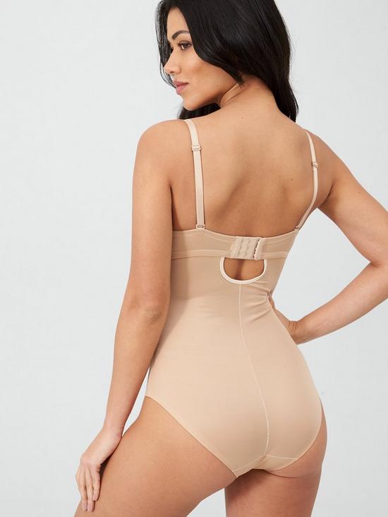 back image of pour-moi-definitions-strapless-shaping-body-nude