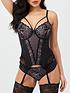  image of pour-moi-confession-padded-underwired-basque-blackpink