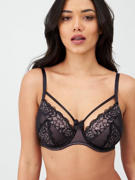 front image of pour-moi-confession-underwired-bra-blackpink