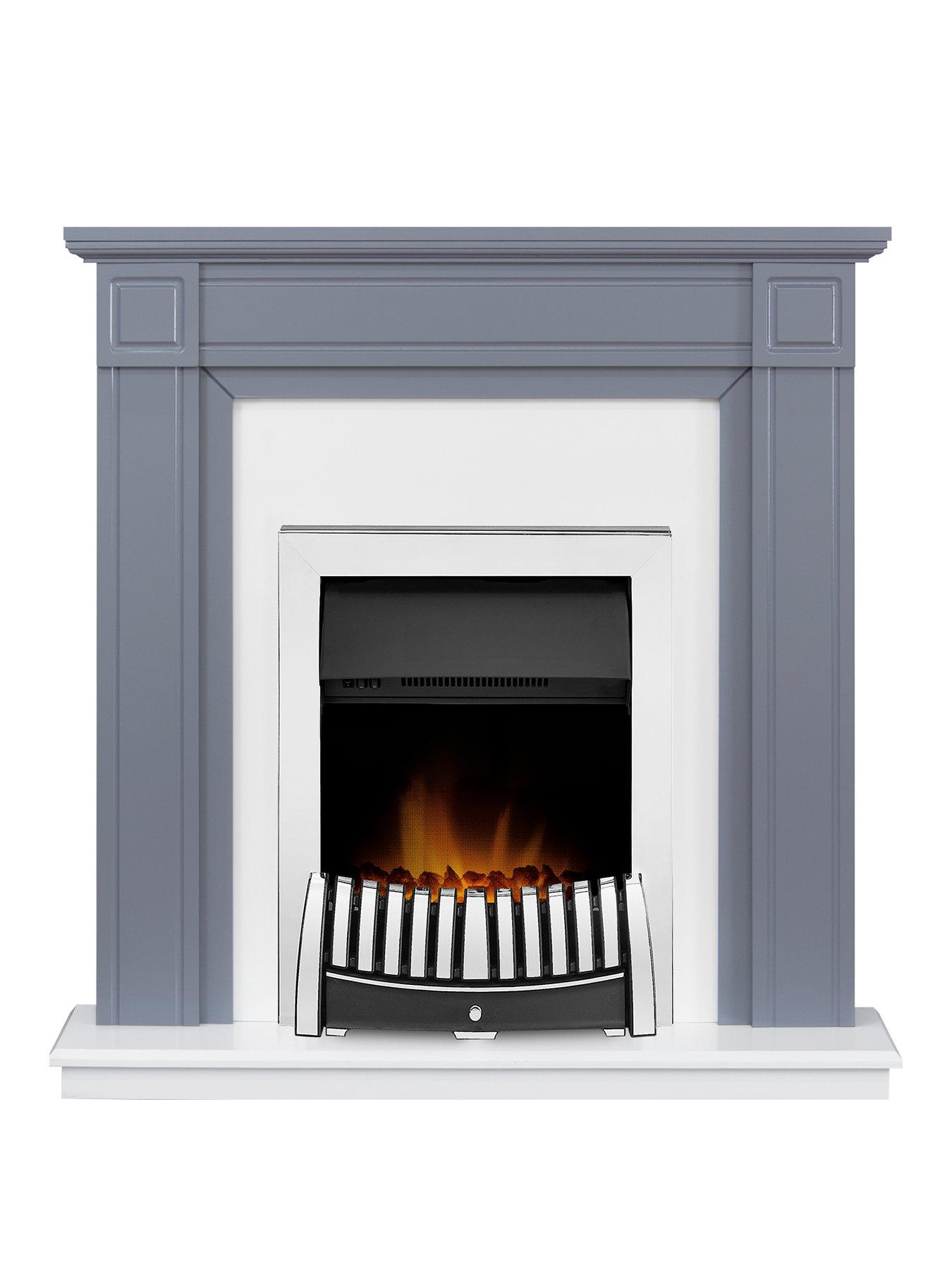 Adam Fires Fireplaces Adam Georgian Fire Suite In Grey Pure