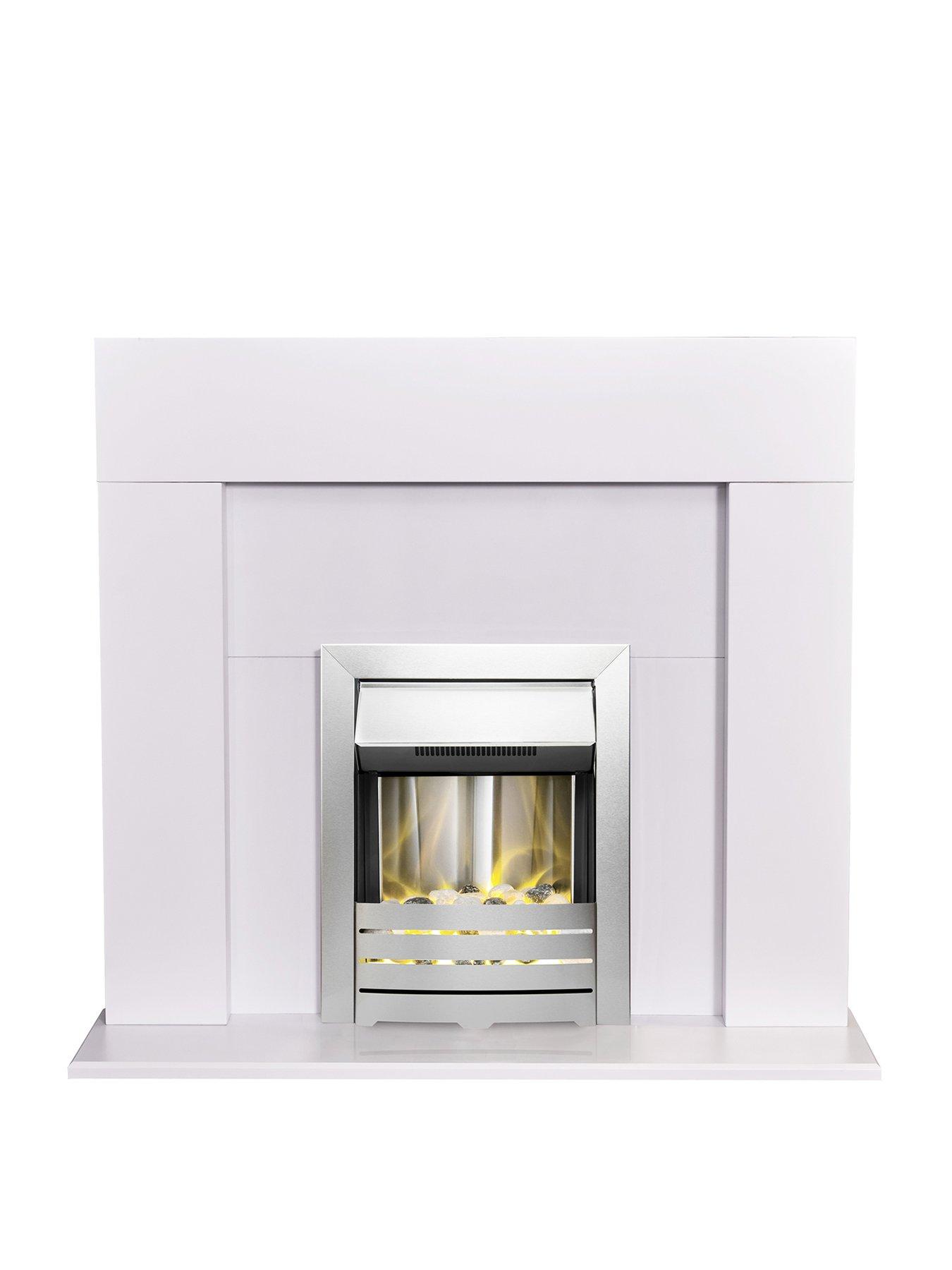 Adam Fires Fireplaces Adam Miami Fire Suite In Pure White With