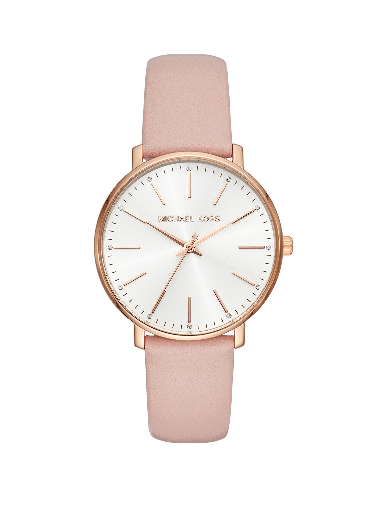 michael kors ladies watches silver and rose gold
