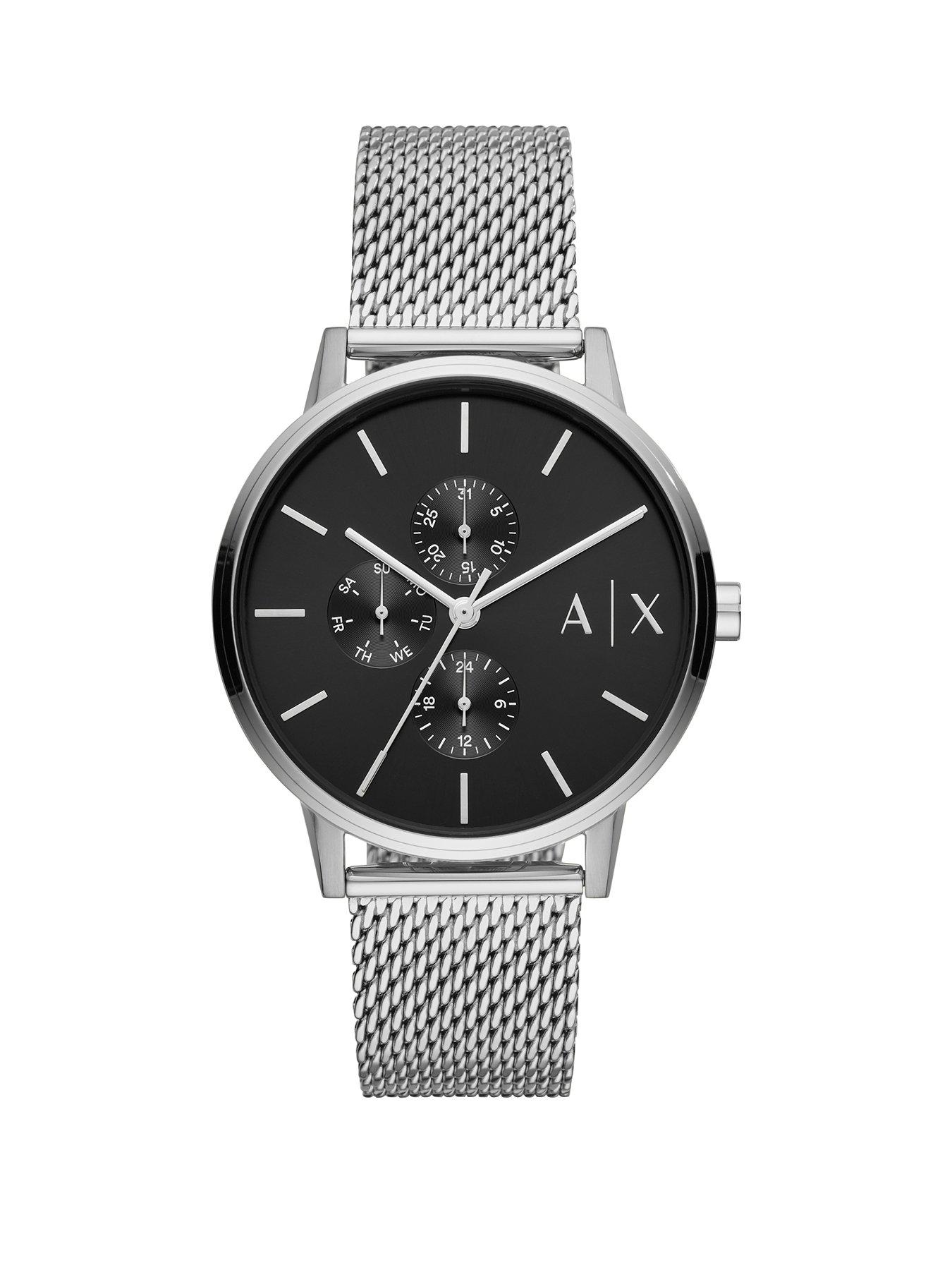 armani mesh strap watch