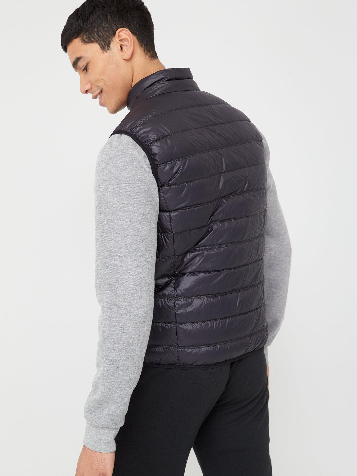 ea7 core hooded padded gilet