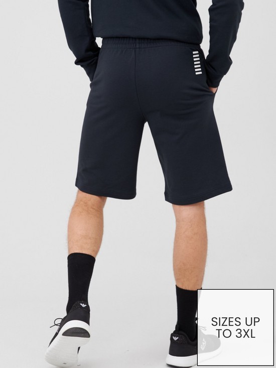 stillFront image of ea7-emporio-armani-core-id-jersey-shorts-navy