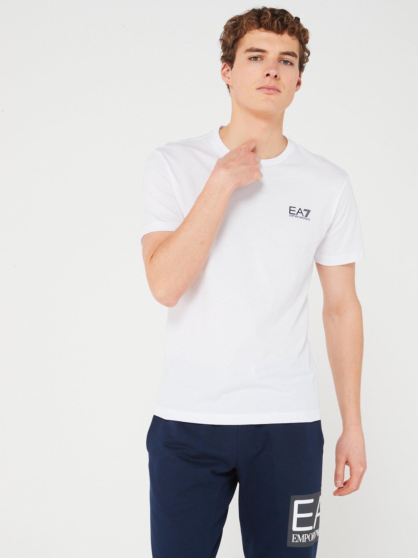 Emporio Armani Crew Neck Logo T Shirt White