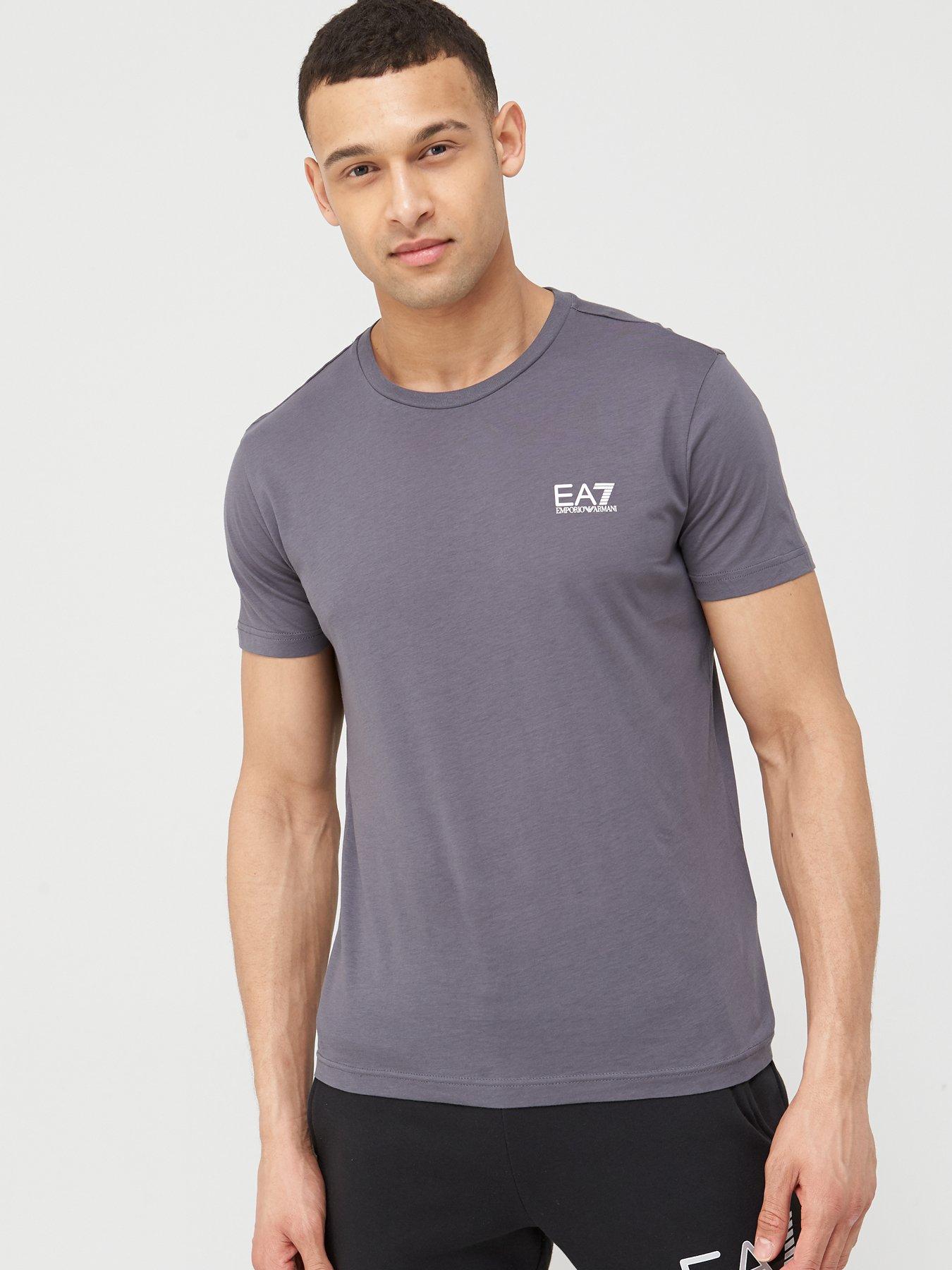 EA7 Emporio Armani Core ID Logo T Shirt Iron Gate Grey very