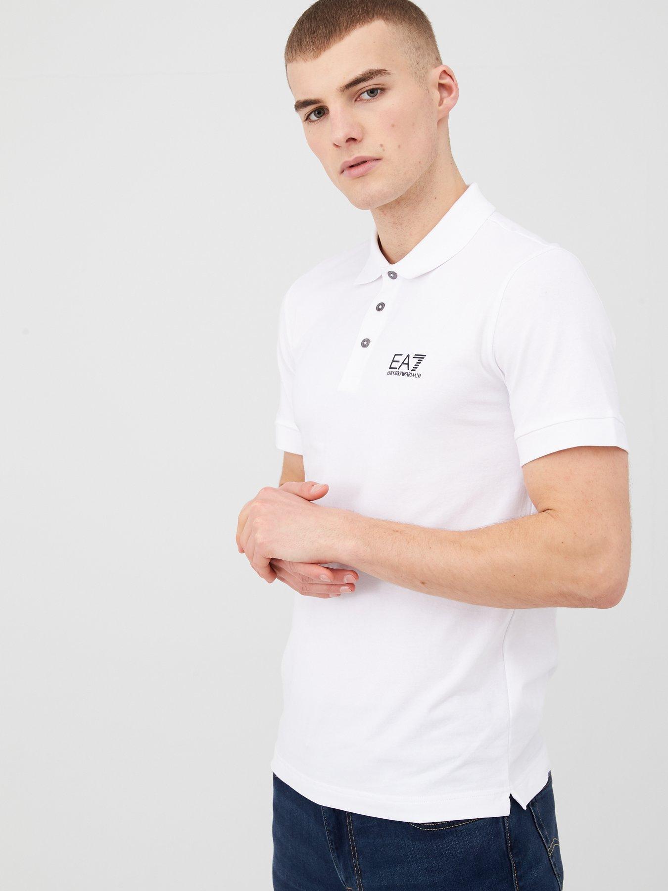 ea7 white polo shirt