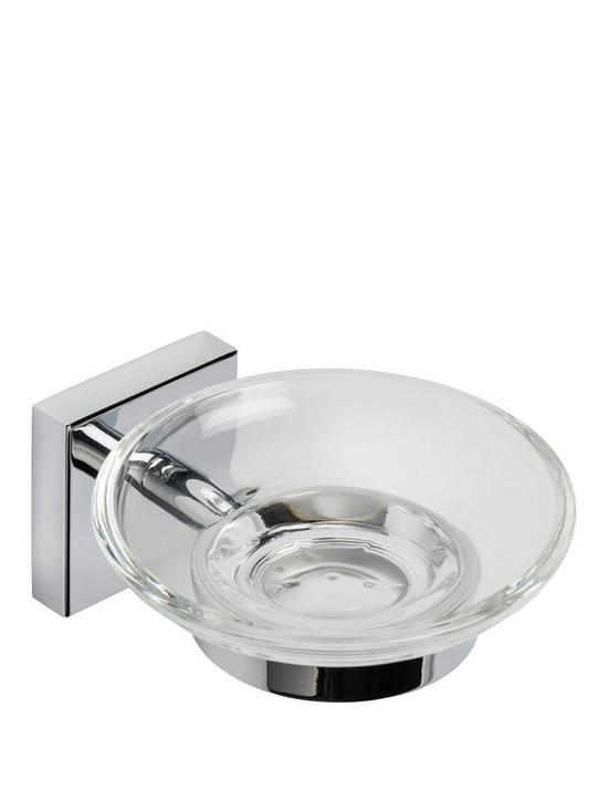 front image of croydex-chester-soap-dish-and-holder