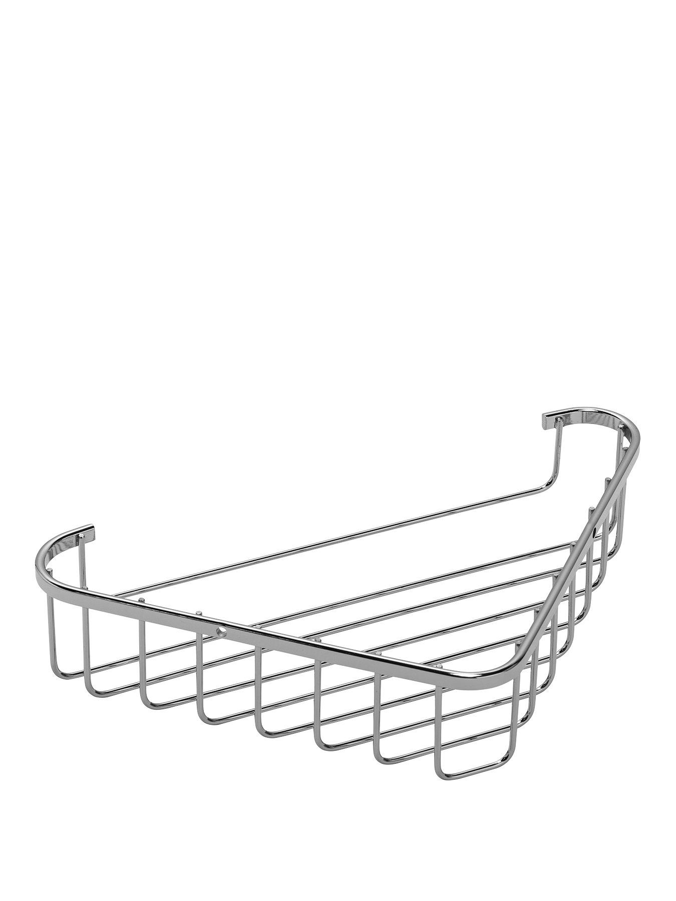 Product photograph of Croydex Rust Free Corner Basket from very.co.uk