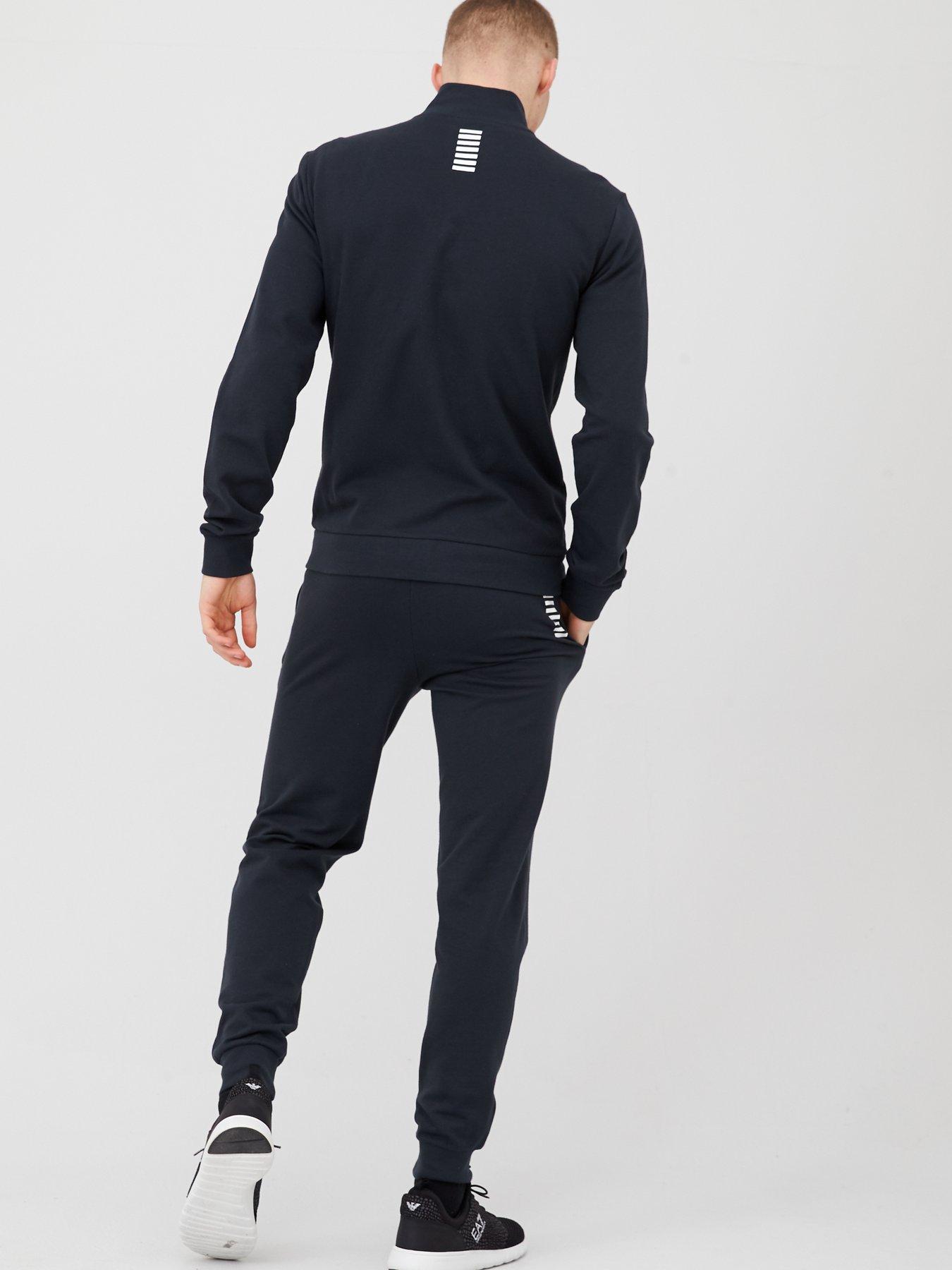 Mens navy deals armani tracksuit