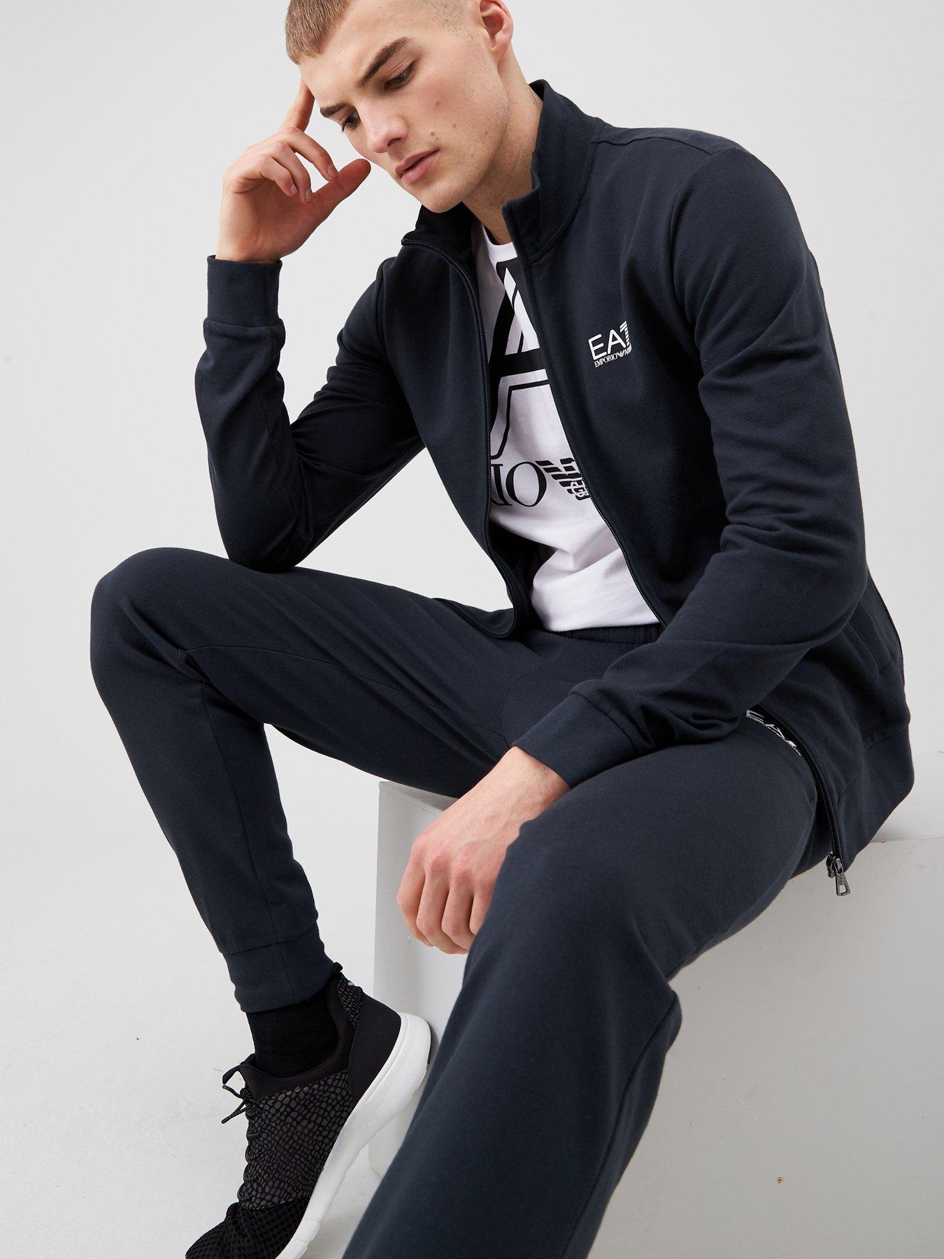 Ea7 Emporio Armani Core Id Zip Tracksuit Navy Uk