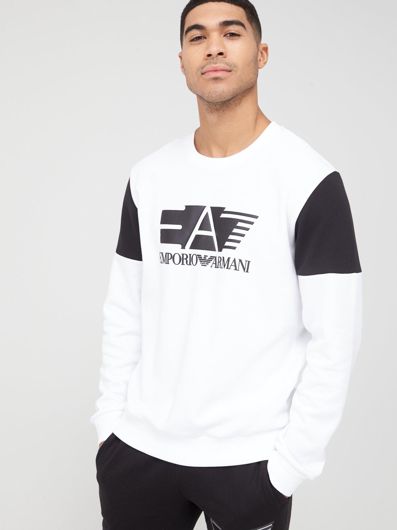 ea7 white sweatshirt