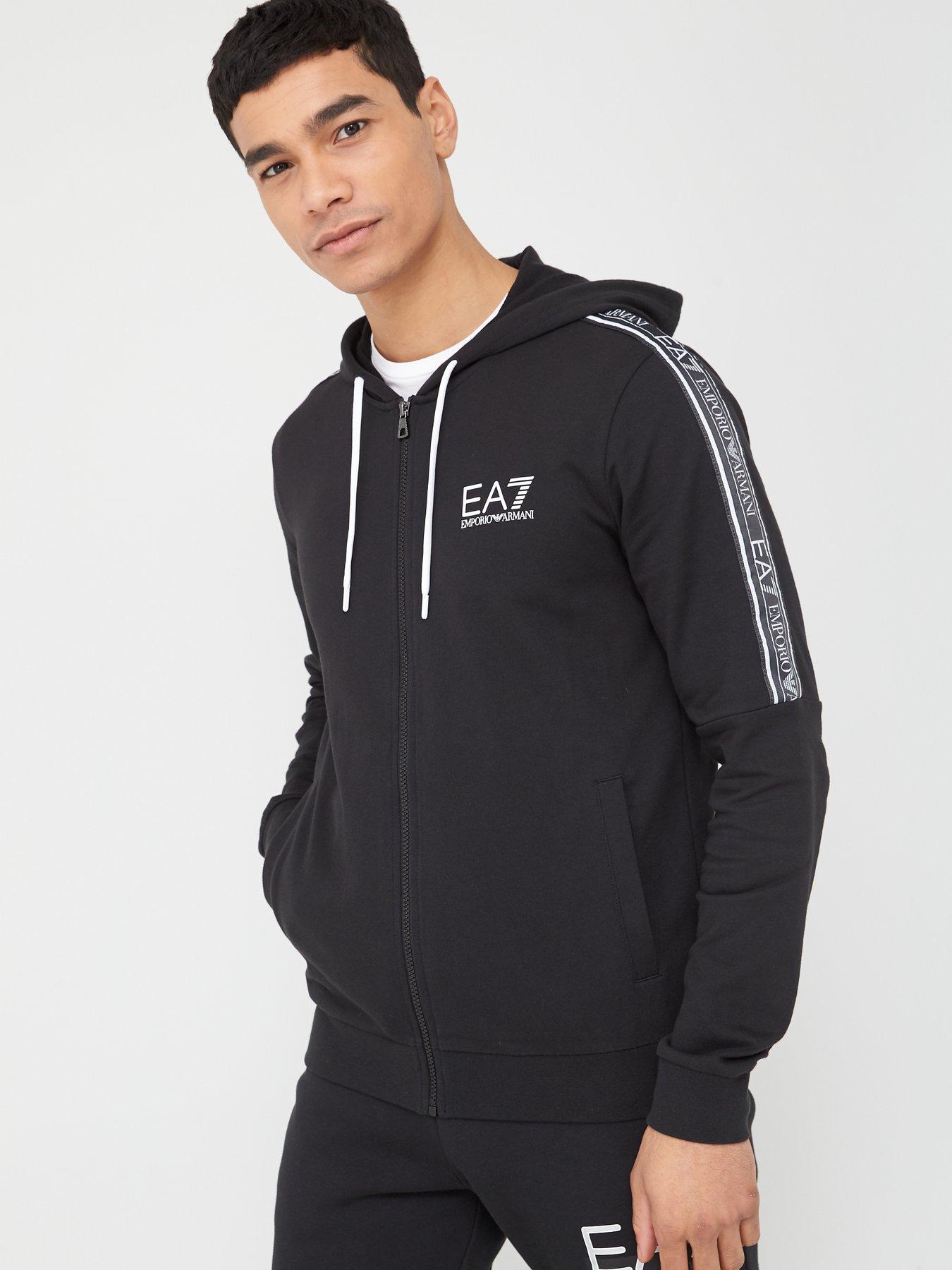 emporio armani ea7 overhead tape hoodie