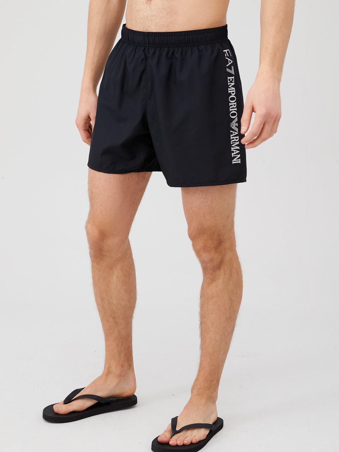 Ea7 Emporio Armani Silver Logo Swim Shorts review