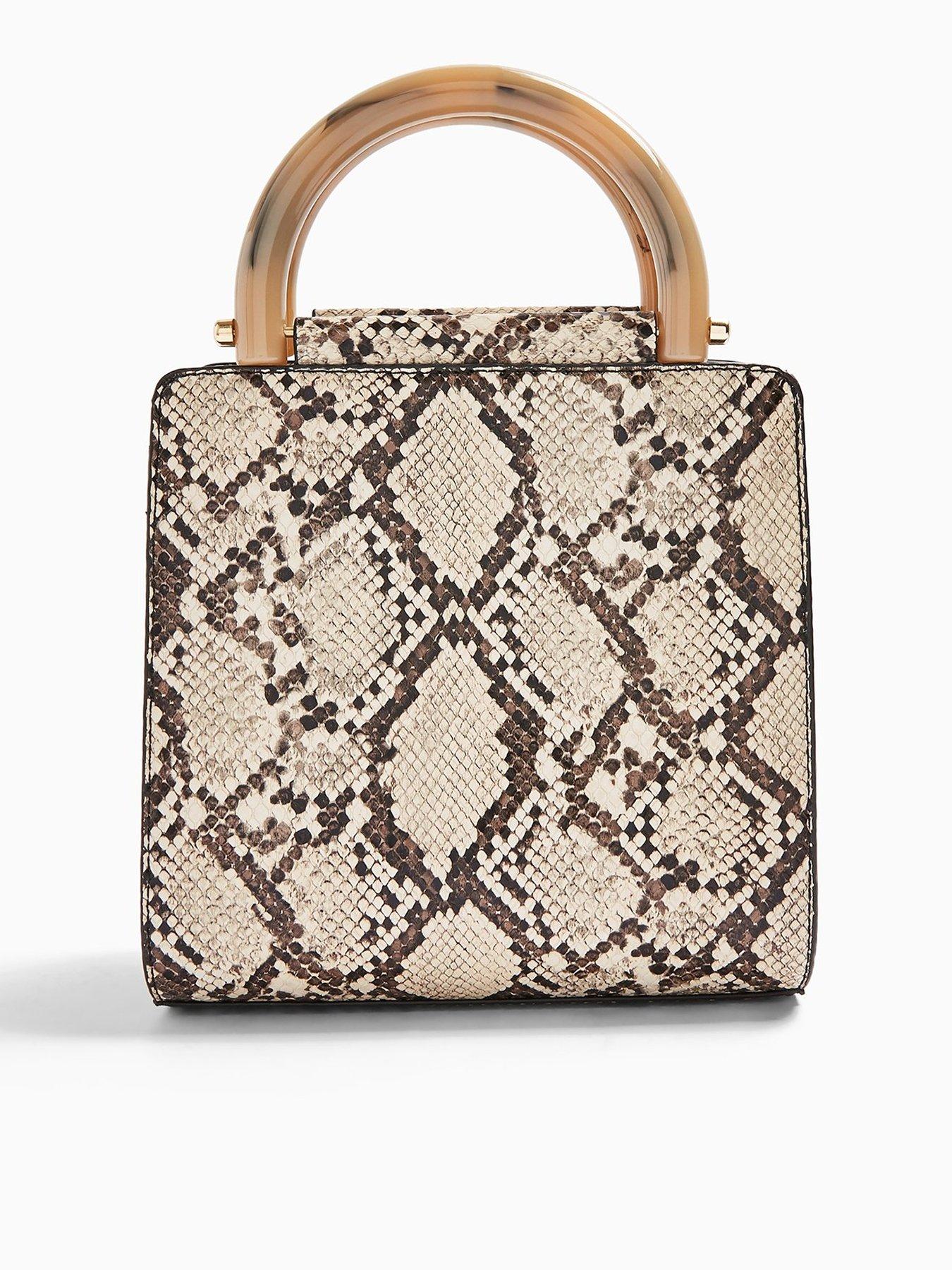 topshop snake print bag