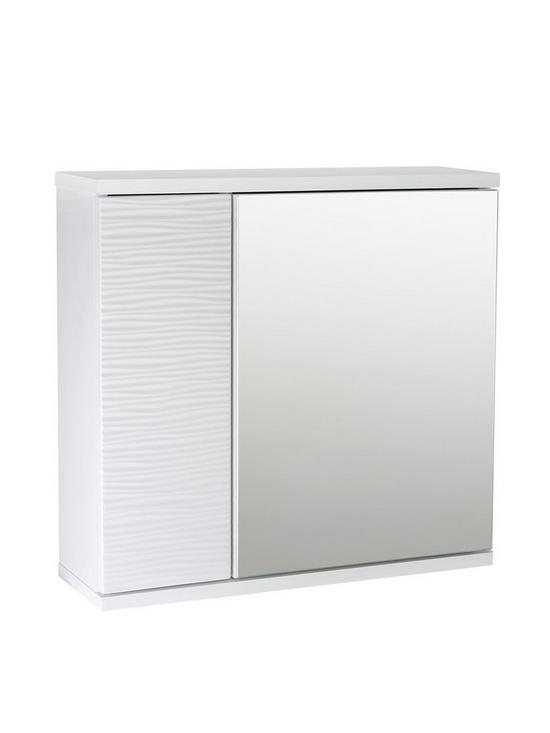 stillFront image of lloyd-pascal-wave-white-wall-cabinet