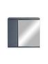  image of lloyd-pascal-wave-mirrored-bathroom-wall-cabinet-grey