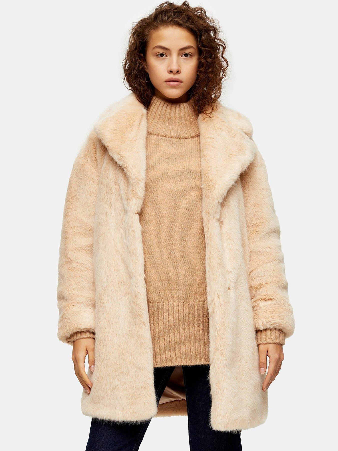 topshop fur jacket