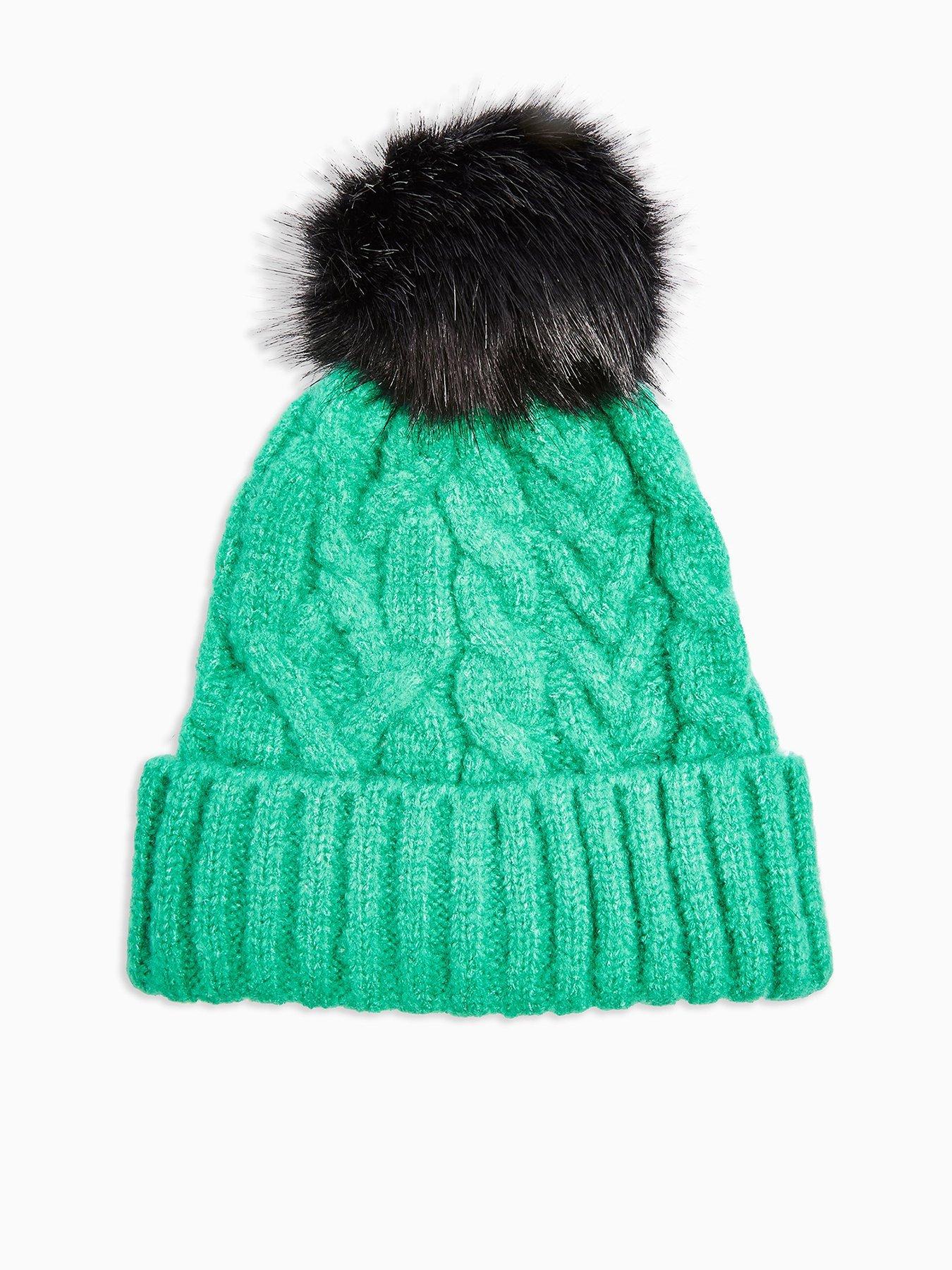 Topshop Cable Knit Faux Fur Pom Pom Beanie review