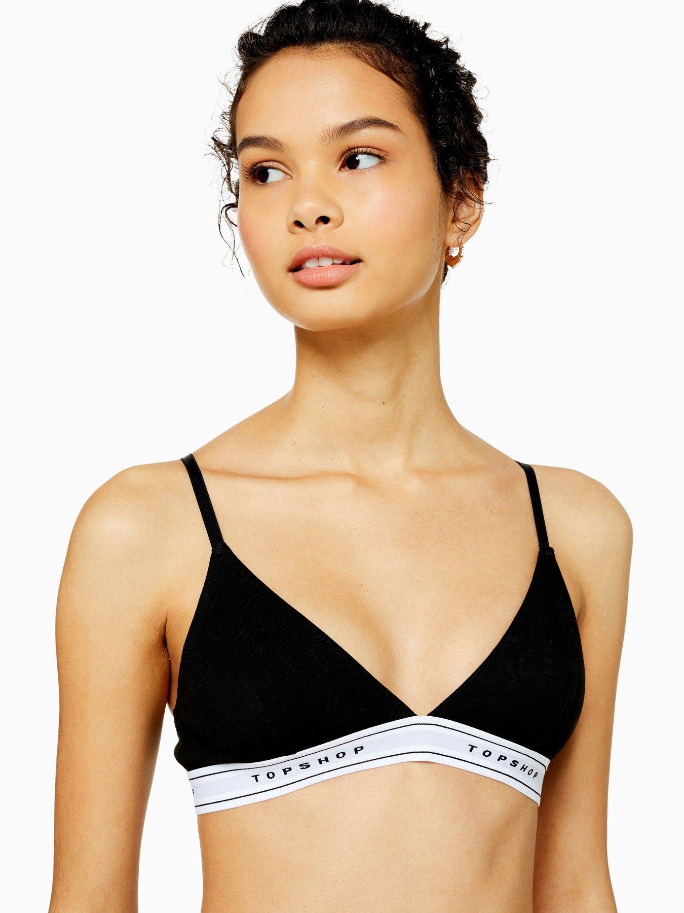 jersey triangle bra