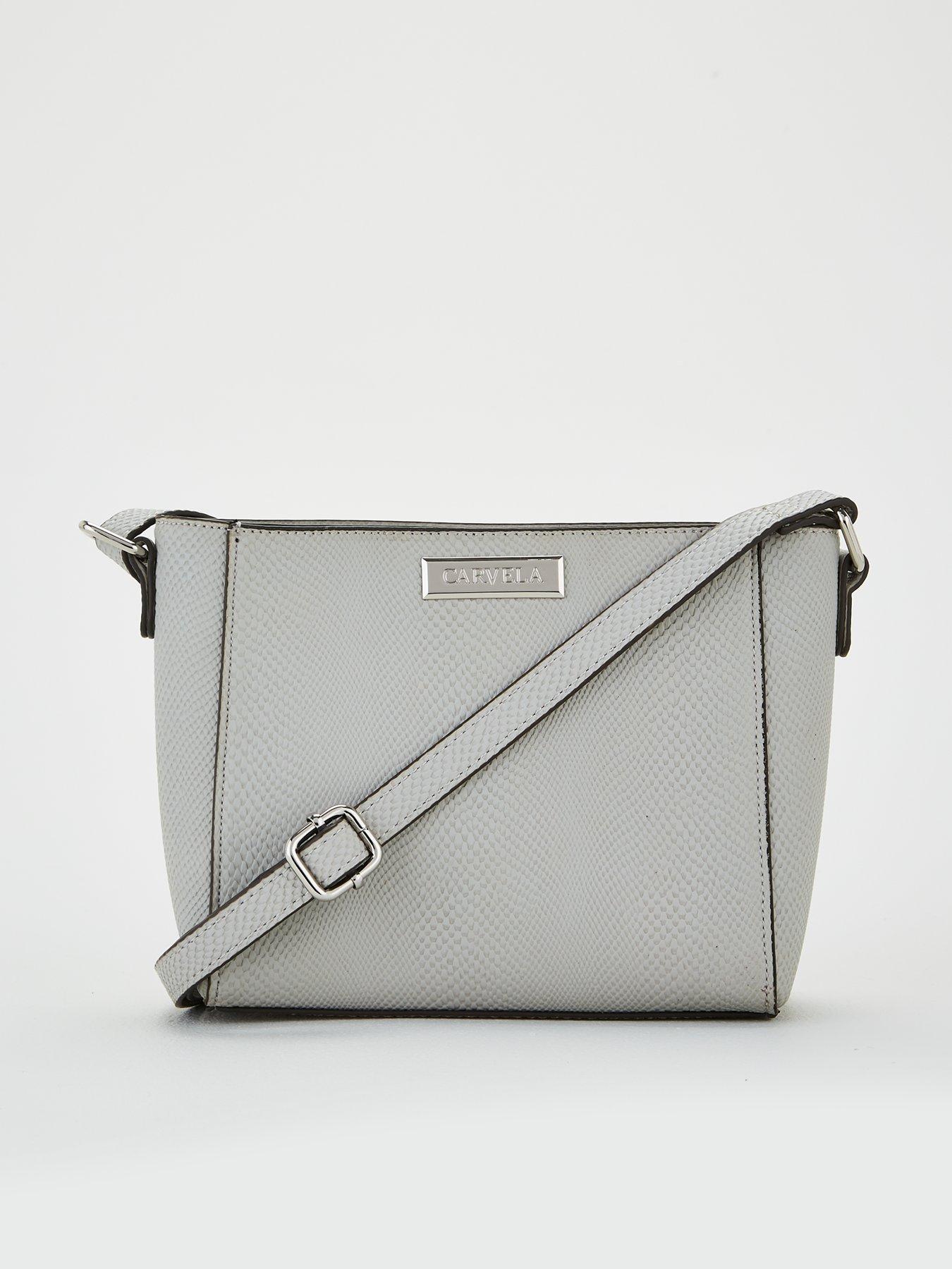 carvela cross body bag grey