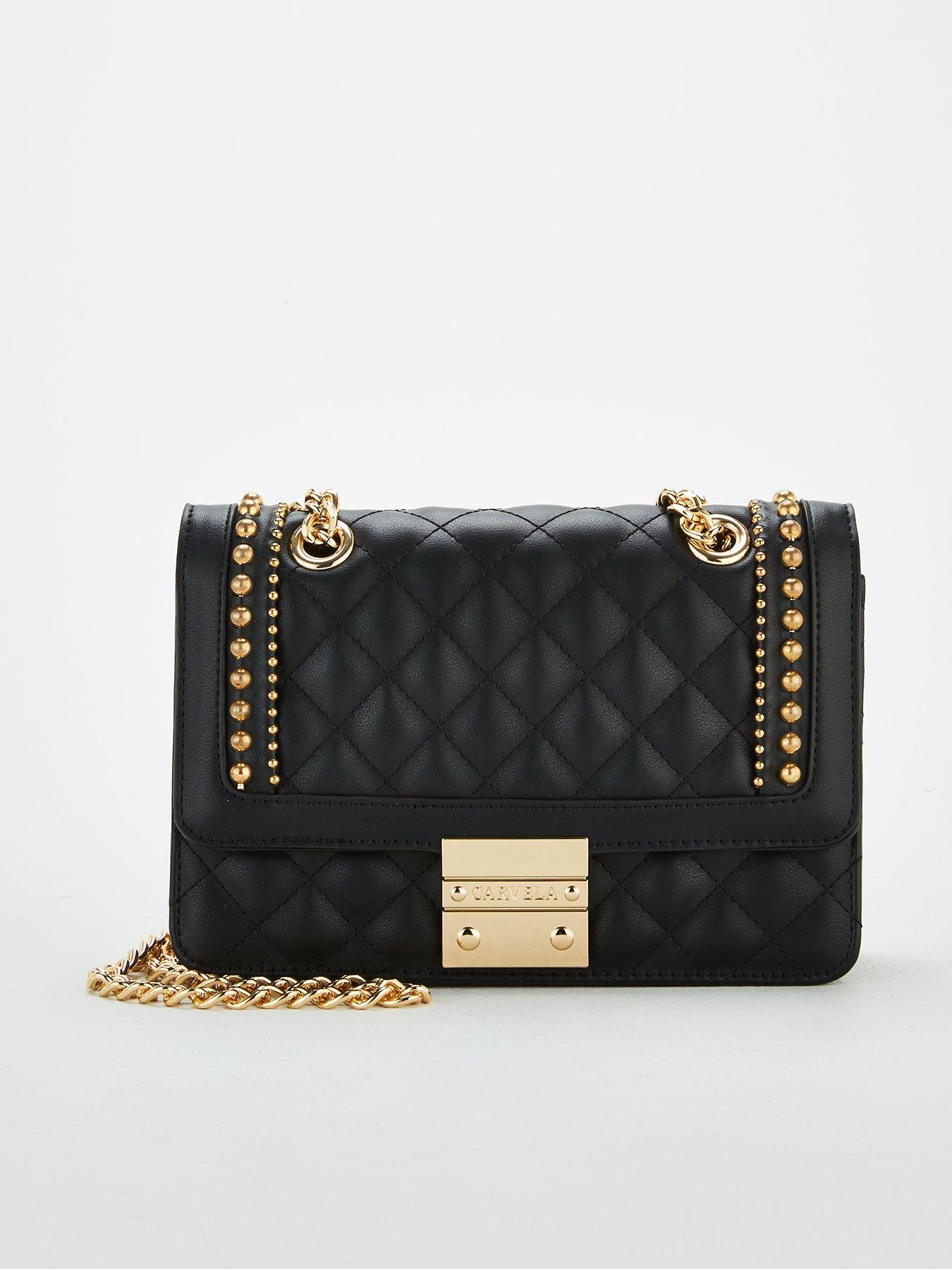 carvela cross body bag black