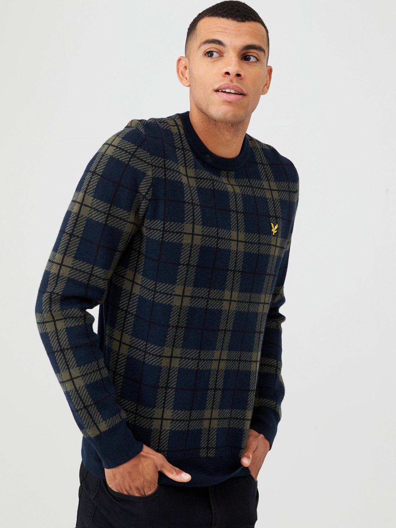 lyle and scott check jumper