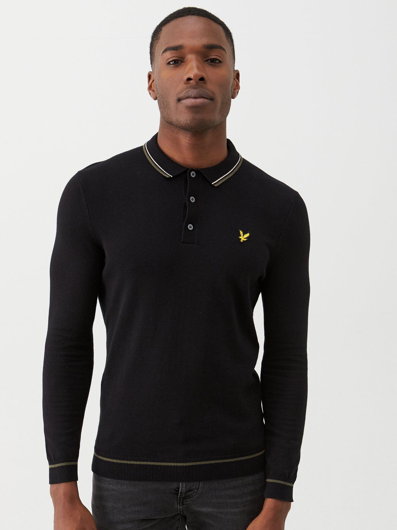 lyle and scott long sleeve polo sale