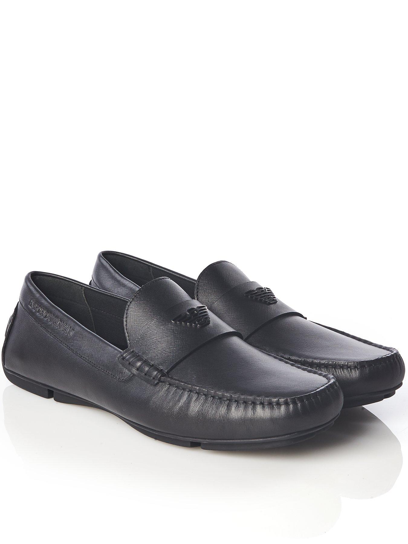 armani leather loafers