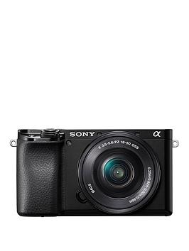 sony alpha ilce6100lb.cec mirrorless aps-c camera with 0.02-sec af