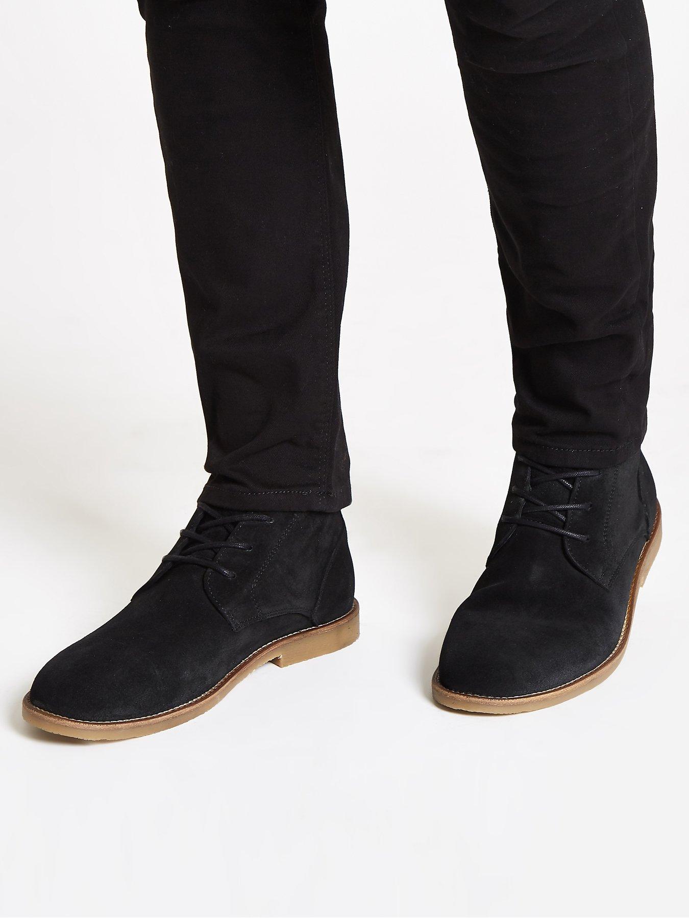 black suede chukka