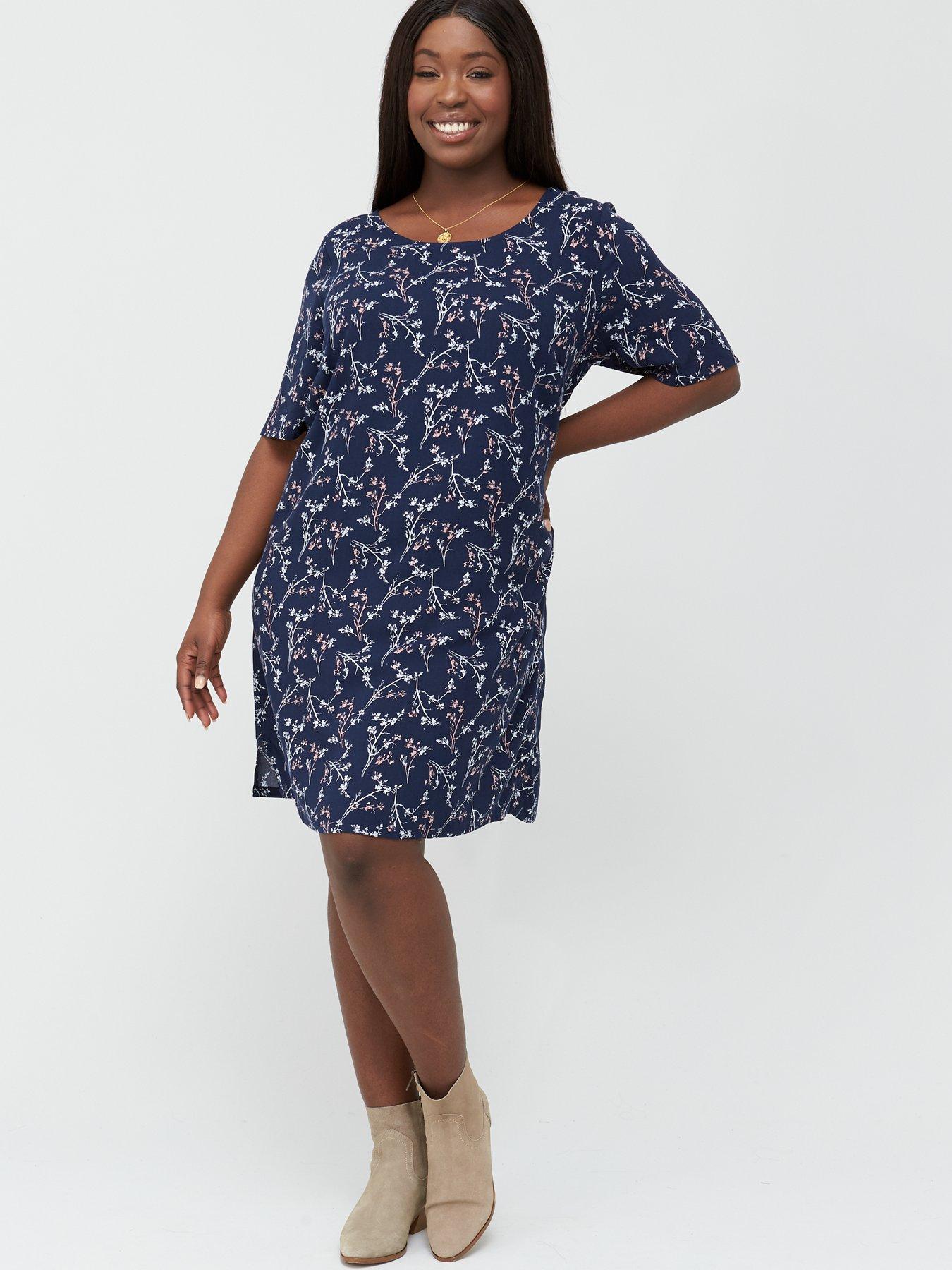 navy t shirt dress uk