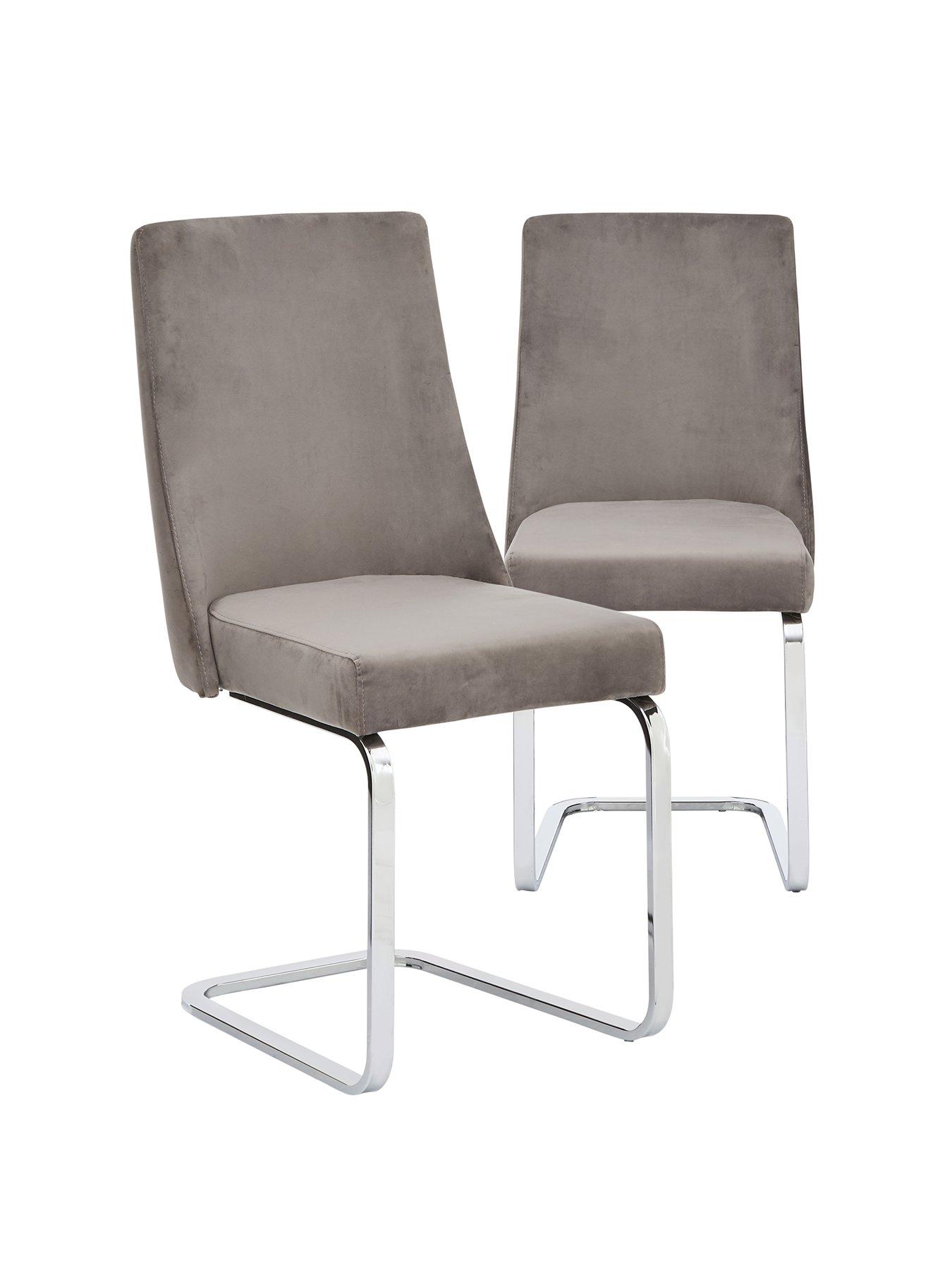 Pair Of Alice Velvet Dining Chairs review