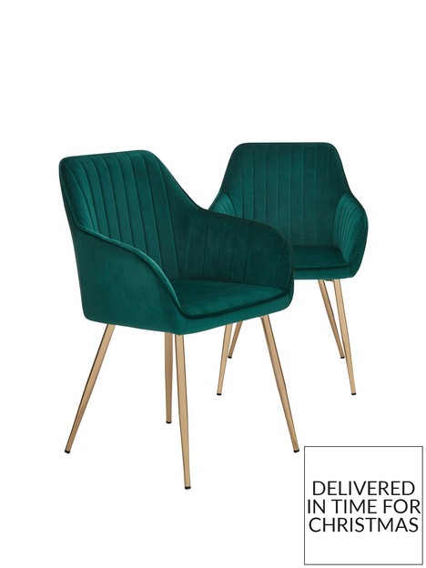 very-home-pair-of-alisha-brass-legged-dining-chairs-greenbrass