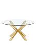  image of chopstick-glass-and-brass-coffee-table