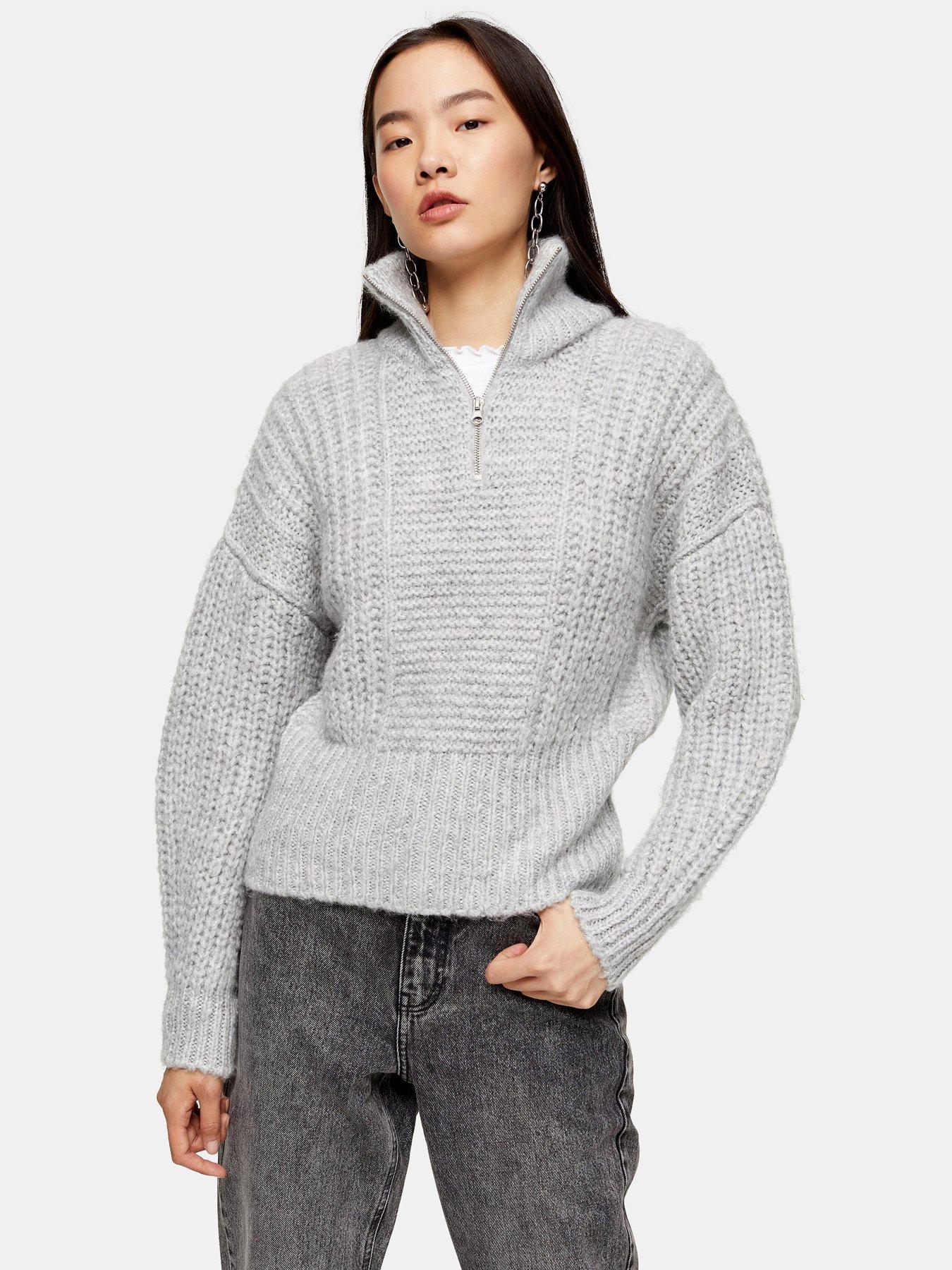topshop zip jumper
