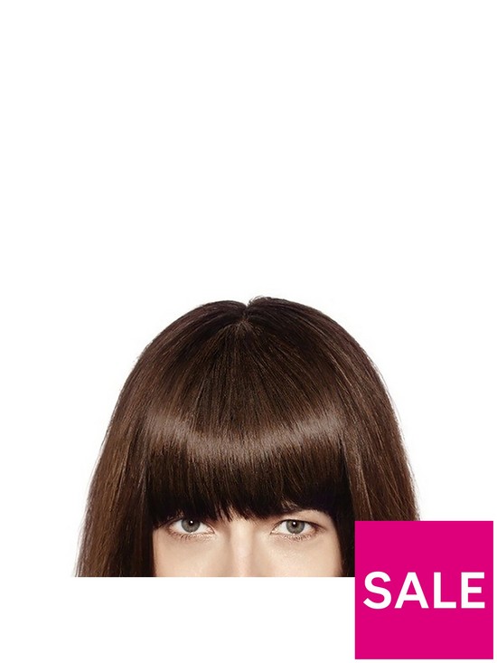 front image of hershesons-human-hair-clip-in-fringe-80-grams