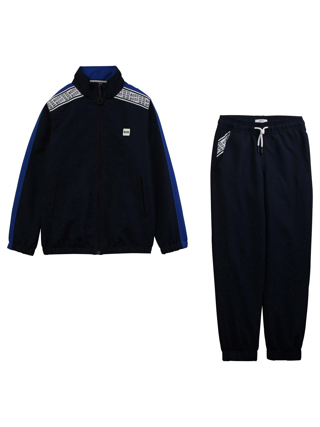 sport sun navy polyester tracksuit