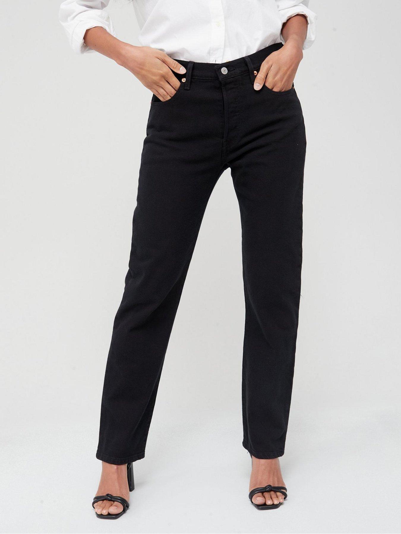 Levi's cropped shop black jeans