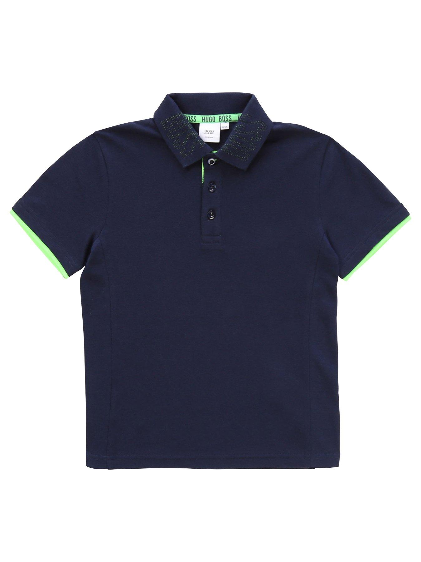 Boss Boys Short Sleeve Jersey Logo Back Polo Shirt review