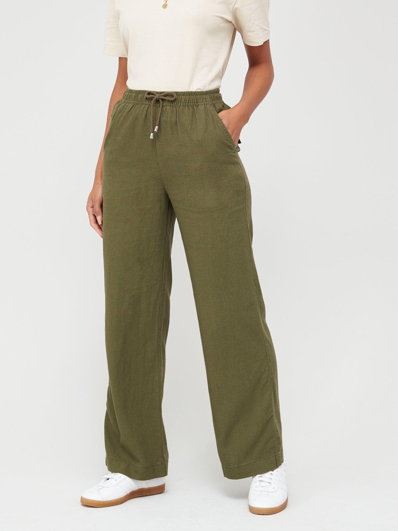 linen joggers ladies