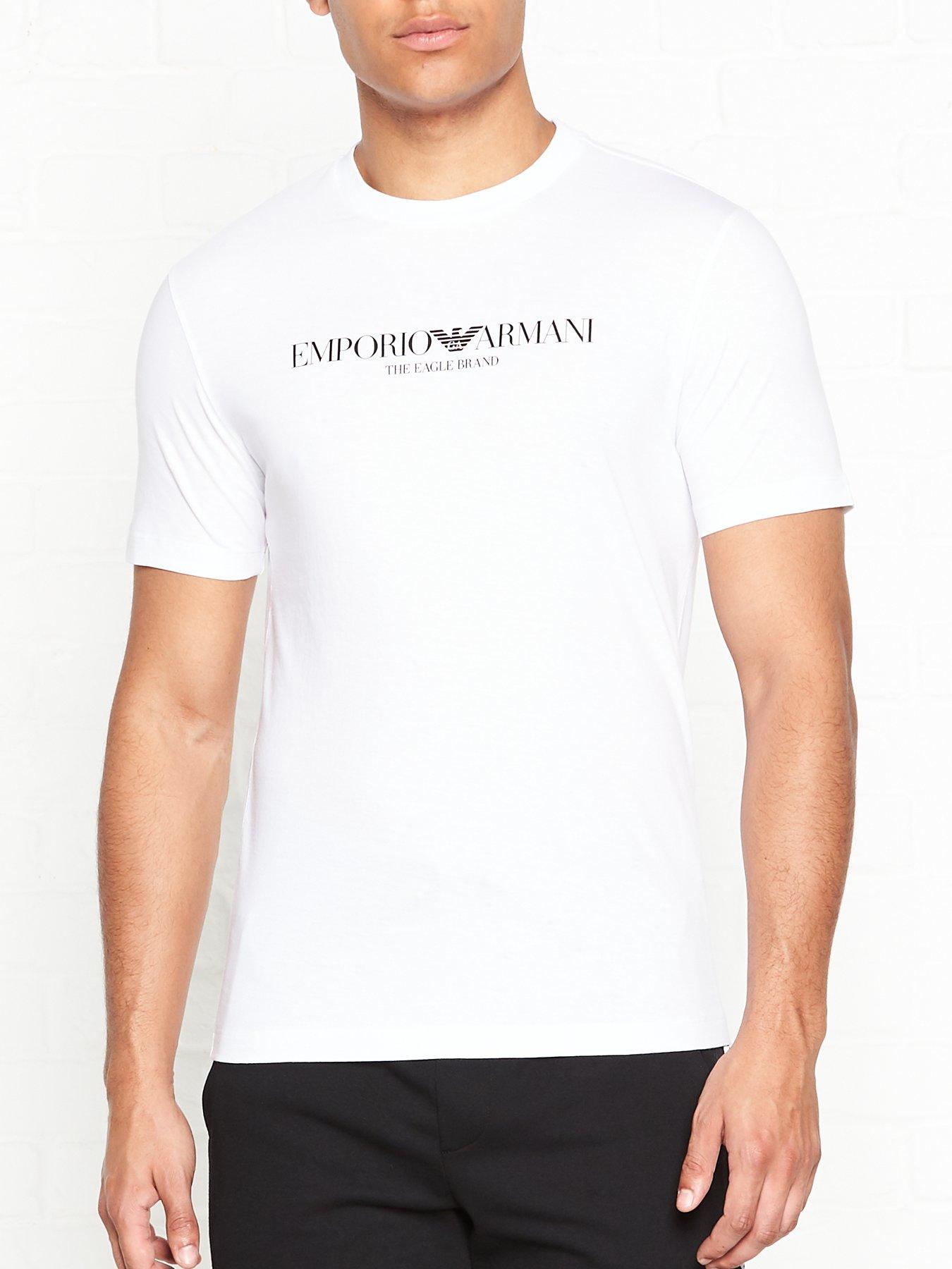 emporio armani chest logo t shirt