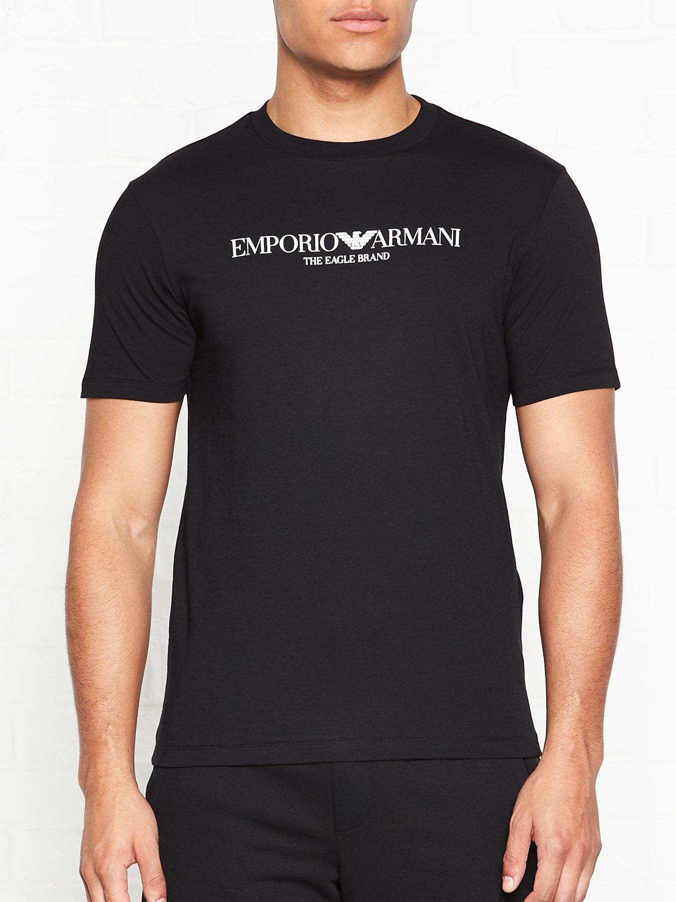 emporio armani chest logo t shirt