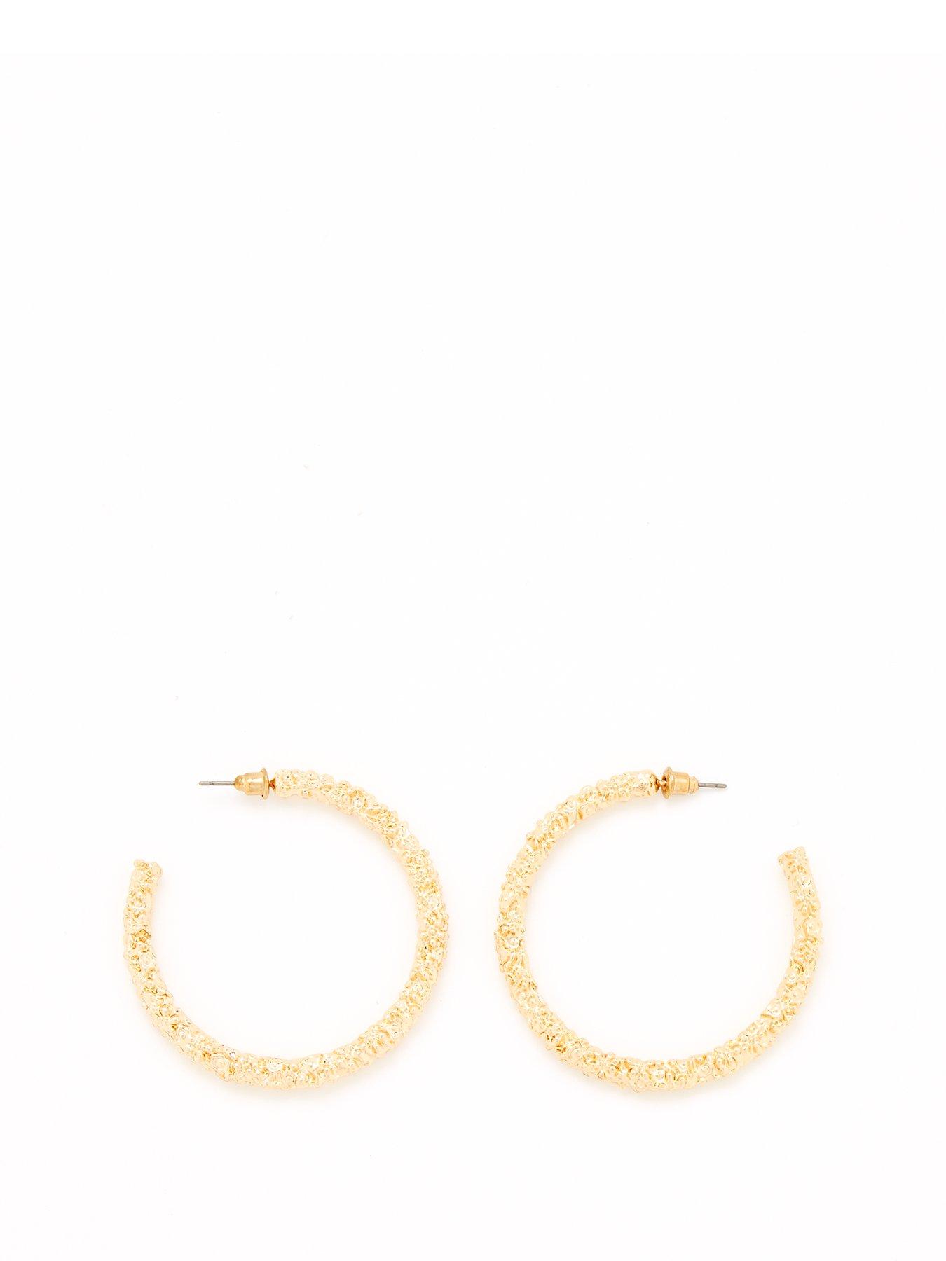 V By Very Textured Metal Hoop Earrings review