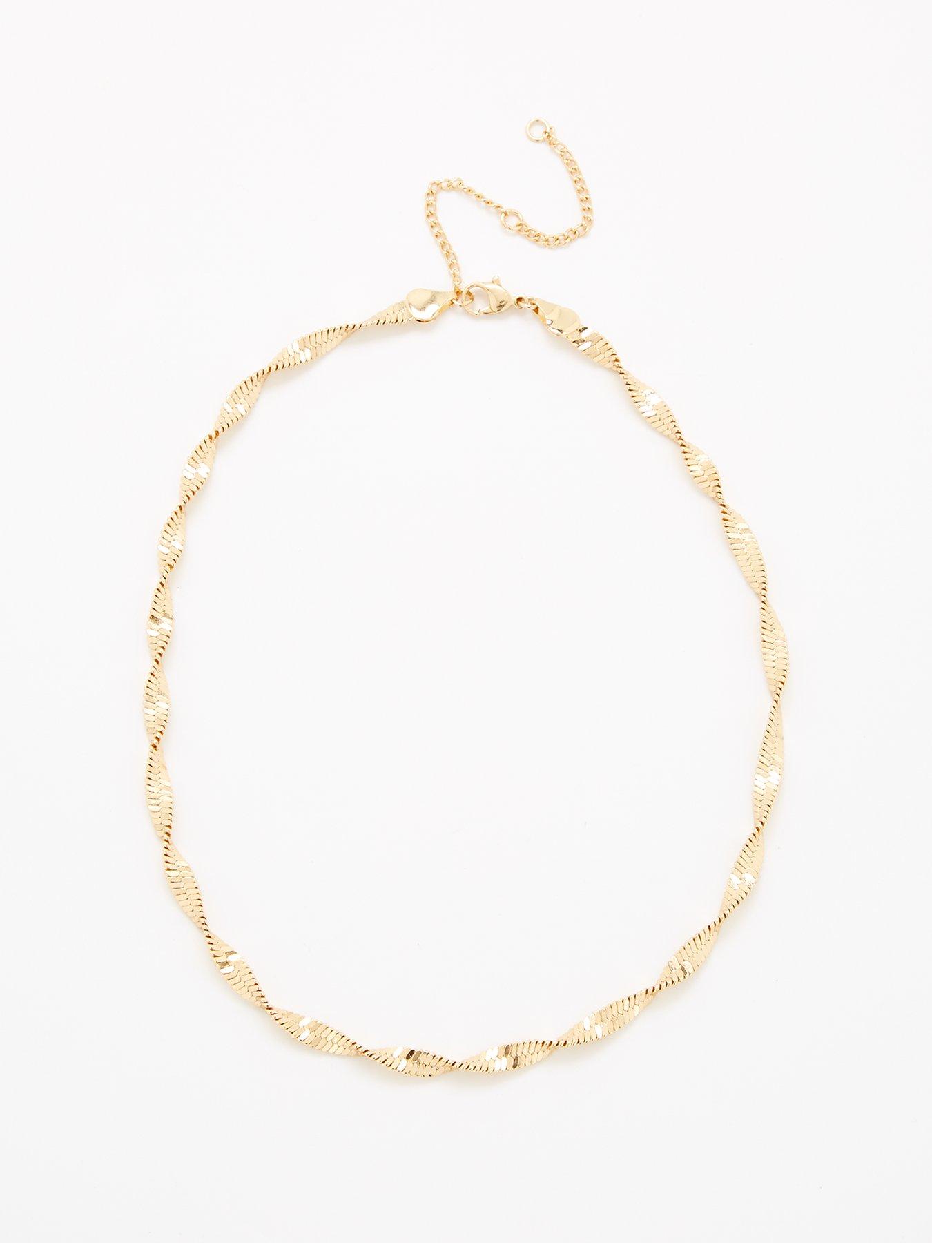 V By Very Gold Twist Chain Necklace review