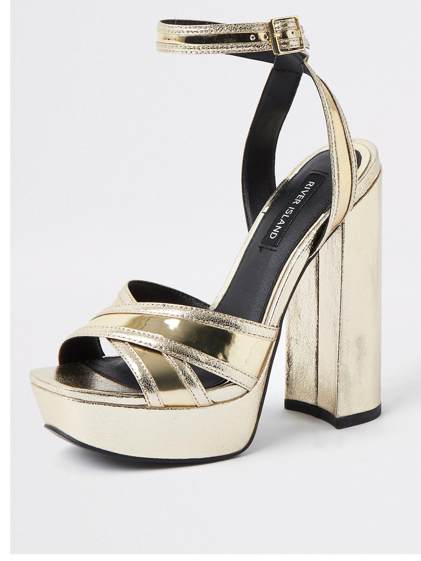 gold platform sandals uk