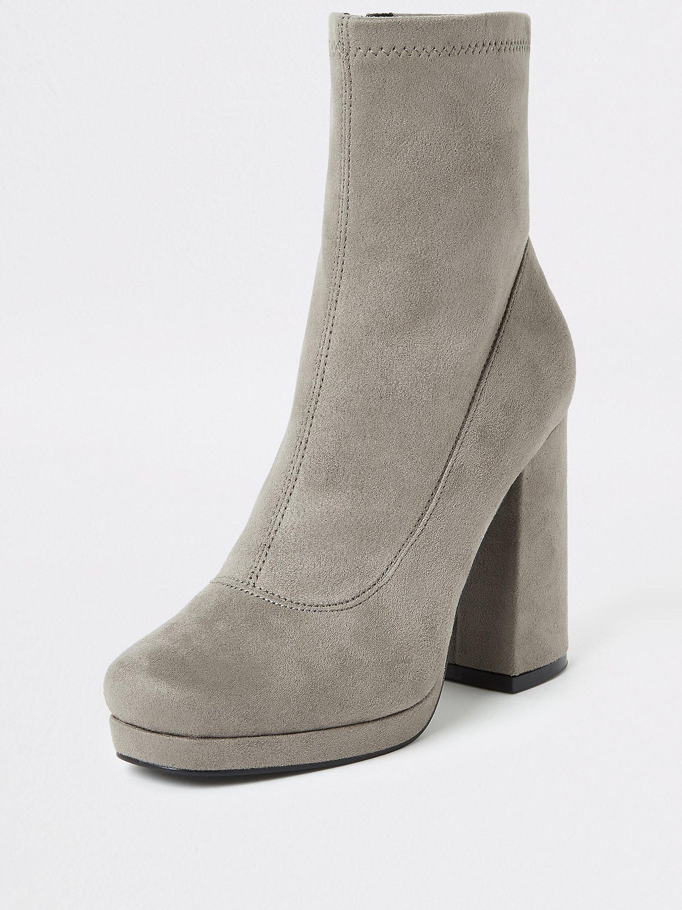 river island grey boots
