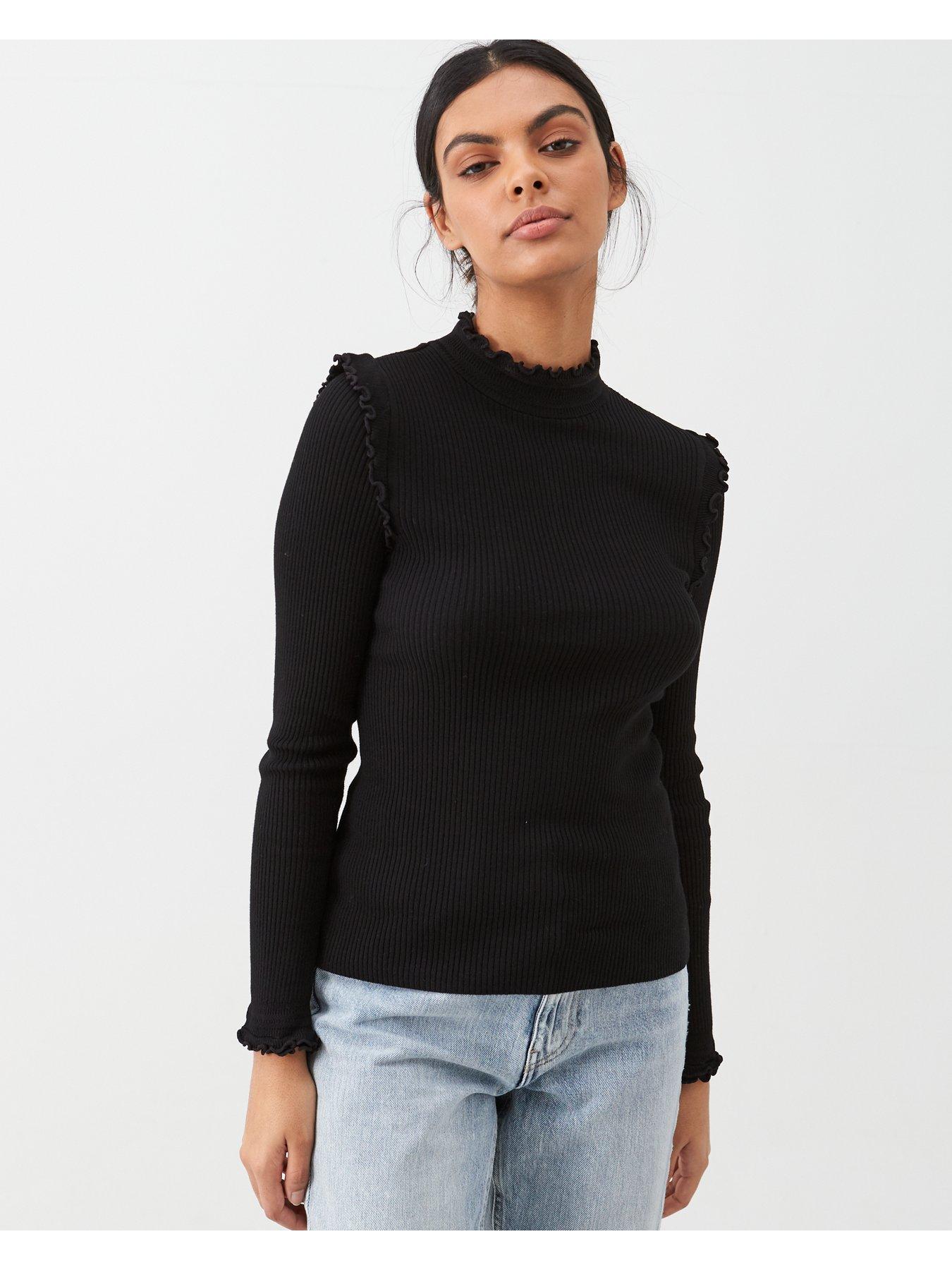 frill neck jumper uk