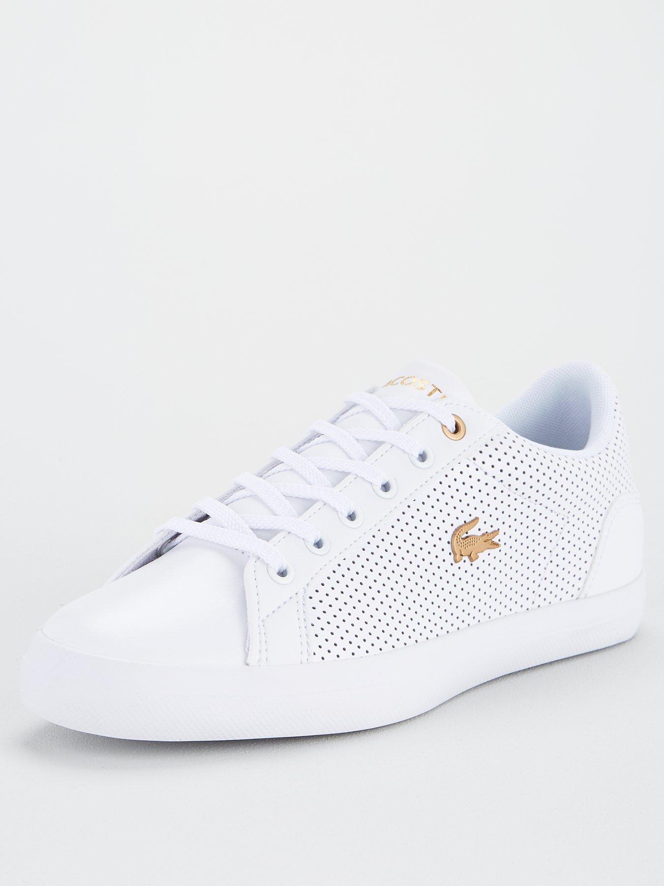 lacoste white lerond trainers